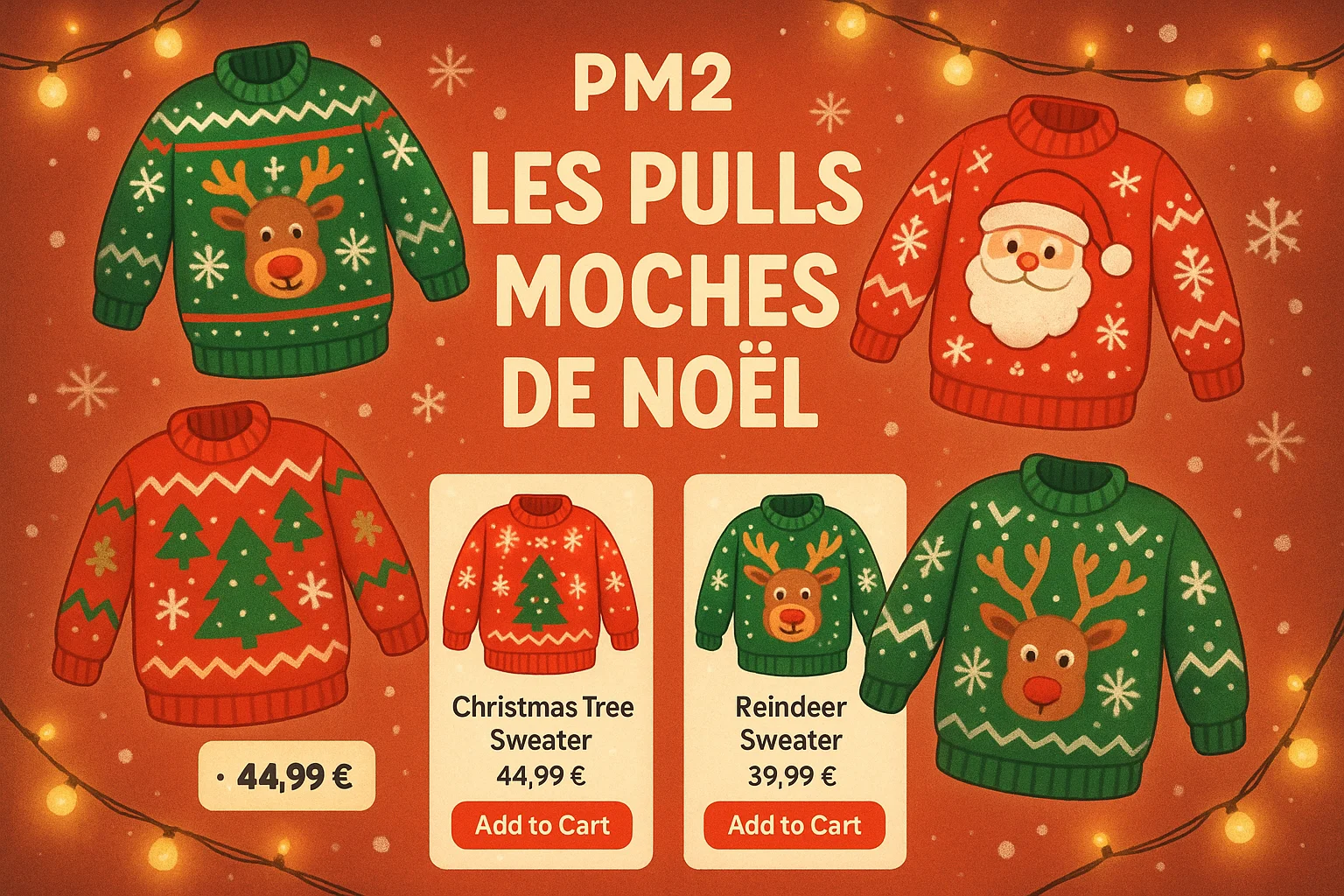 PM2 : Les pulls moches de noël
